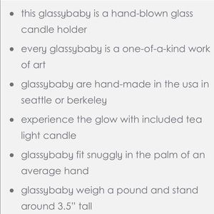 glassybaby UW Huskies lollipop purple Perfect!